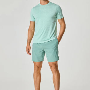 Ensemble de survêtement décontracté d'été pour hommes, vente en gros, deux pièces imprimées, respirant, t-shirt et pantalon, ensemble de t-shirts pour hommes - Product Image 2