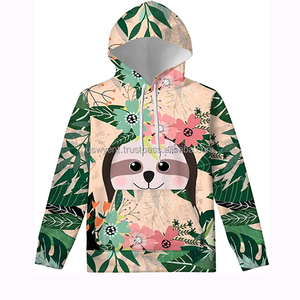 เสื้อฮู้ดสวมหัวโอเวอร์ไซส์ใส่ได้ทั้งชายและหญิงเสื้อมีฮู้ดผ้าคอตตอนเฟรนช์เทอร์รี่พิมพ์ลาย - Product Image 6