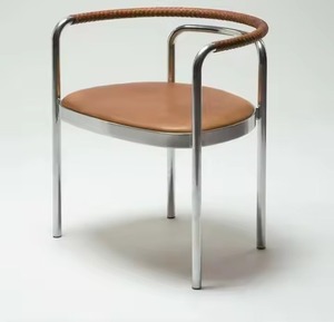 New Launch Off White Fabric Upholstery Black Steel Oval Base Use Bar <b>Stool</b> And Chair For Boutique Salon Vanity <b>Desk</b> Use Chair - Product Image 4