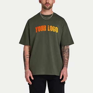 T-shirt en jersey 100% coton de haute qualité, imprimé numériquement sur mesure, 220 grammes, coupe ample pour homme, manches courtes, séchage rapide, service OEM - Product Image 4