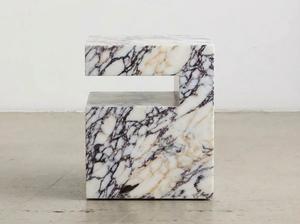Table de chevet en marbre Calacatta naturel de luxe, moderne, écologique, carrée, en marbre massif, décoration de salon, hôtel, Agra Heritage - Product Image 5