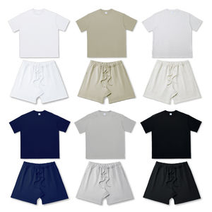 Conjunto de Camiseta y Pantalones Cortos de Algodón para Hombre, Conjunto Personalizado de Camiseta y Pantalones Cortos para Hombre, Camisetas de 2 Piezas - Product Image 1