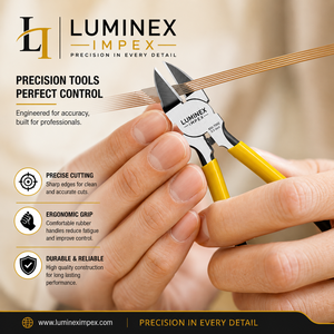 LUMINEX IMPEX LUB=113 <b>Long</b> <b>Nose</b> Stainless Steel Lightweight Smooth Work Jewelry Making Polishing Pliers for Bracelet Making DIY - Product Image 4