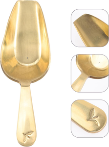 Cuillère à thé en laiton, cuillère à mesurer pour thé en vrac, cuillère à mesurer pour grains de café, petit ustensile de mesure en métal pour thé et café, outil de service - Product Image 5