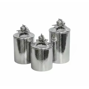 Recipiente de Almacenamiento de Alimentos de Cobre con Tapa Hermética, Contenedor de Cocina Vintage Hecho a Mano para Preservar la Frescura - Product Image 2