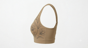 Soutien-gorge de sport dos nageur uni pour femme en coton modal tricoté, débardeur court pour la gym, le fitness et le yoga - Product Image 3
