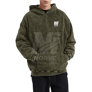 Sudaderas con capucha para hombre con diseño distintivo y lavado ácido, hechas de tela de mezcla de algodón para un estilo relajado, para el día a día, viajes y comodidad al aire libre. - Product Image 4