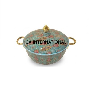 Casserole de service isotherme à double paroi, imprimée en émail, avec poignées, forme personnalisée, pour servir les aliments chauds sur la table - Product Image 2