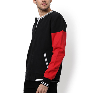 <b>Men's</b> Black Red Color Winter Varsity <b>Jacket</b> Zipper Closure <b>for</b> <b>Men</b> Slim Fit Polyester Autumn Wear <b>Baseball</b> Coat <b>Men's</b> <b>Jackets</b> - Product Image 5