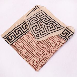 Accessoires d'été pour animaux de compagnie : Bandana carré en coton fait main, imprimé au bloc indien, teinture naturelle écologique pour chiens et chats - Product Image 4