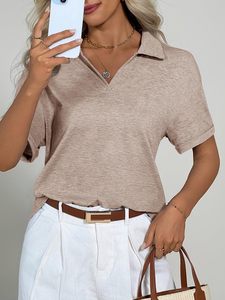 Polos de Mujer de Alta Calidad, Venta Directa, Corte Ajustado, Manga Corta, Diseño Personalizado con Logotipo Bordado, para Negocios - Product Image 6