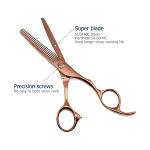 Ciseaux à effiler les cheveux en acier inoxydable légers et réutilisables, 28 dents, lame tranchante, pour droitiers, manche moyen, usage professionnel en salon - Product Image 5