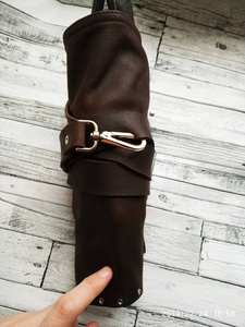 Étui en cuir pour ciseaux de barbier professionnels, en cuir de vachette, anti-odeur, confortable, décontracté, durable, outil de salon - Product Image 4