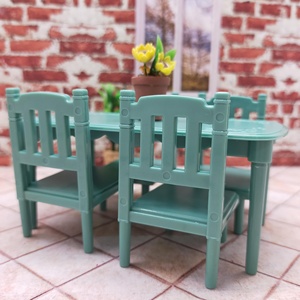 1/12 Scale Dollhouse Dining <b>Table</b> and Chair Set Perfectly Miniature Incredibly Cute Ready for Tiny Tea Parties - Product Image 5