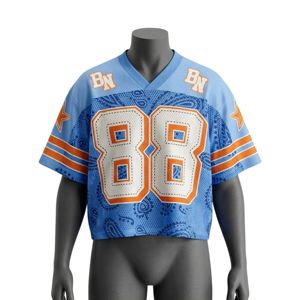 Camiseta de Fútbol Personalizada de Malla Transpirable de Gran Tamaño, Uniforme de Fútbol Americano Sublimado, Fabricante de Camisetas de Fútbol, Camisetas de Fútbol para Hombre - Product Image 4