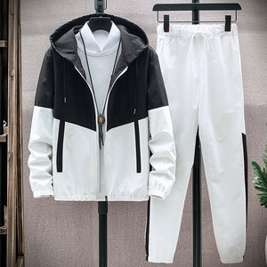 Conjunto Deportivo de Dos Piezas Personalizable para Hombre, 100% Algodón, Transpirable, para Adultos, Talla Grande, para Uso en Exteriores en Invierno - Product Image 4