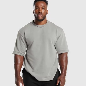 Camiseta Deportiva Extra Grande para Hombre, 100% Algodón, Tejido de Primera Calidad, Ecológica, de Secado Rápido, Hombros Caídos, Compresión - Product Image 3