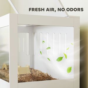 Gabbia Moderna di Lusso in Acciaio Inossidabile per Piccoli Animali, Taglia XL, per Criceti, Uso Interno ed Esterno, con Motivo Personalizzato - Product Image 5