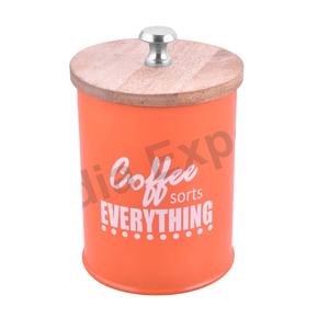 Boîte de rangement hermétique en acier inoxydable avec couvercle Boîtes à café de cuisine en métal - Product Image 1