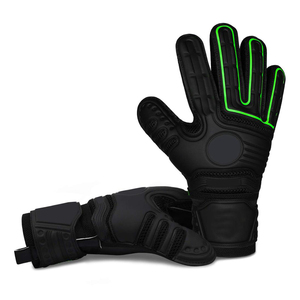 Gants de gardien de but professionnels en gros avec logo personnalisé, en vente chaude, en latex tricoté et nylon, pour le football - Product Image 3