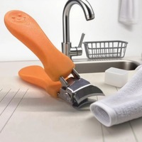 Coupe-ongles professionnels en acier inoxydable robustes pour les ongles des doigts et des orteils - Ongles épais et durs, ouverture large et incurvée, lame tranchante