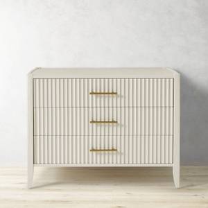 Fluted White Chest of Drawers - Product Image 2