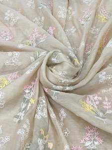 High Quality Sequin Embroidery Fabric 3D Floral Lace Fabric for Evening Dress Wedding Gown Garment - Product Image 2