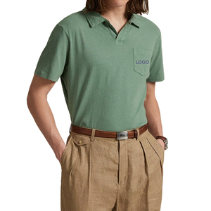 Chemise Homme en Coton et Lin, Coupe Standard, Broderie Logo Personnalisé, Séchage Rapide, Légère et Respirante, Manches Courtes, Sans Minimum de Commande - Product Image 6