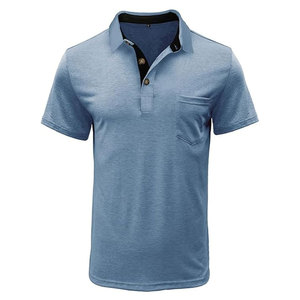Camisetas Polo Casuales para Hombre, Clásicas con Botones, Manga Corta, Color Sólido, Algodón, Cómodas y Elegantes, para Golf y Uso Diario - Product Image 1