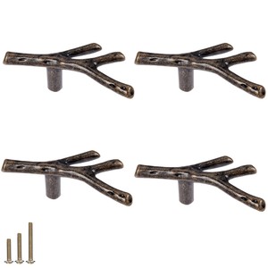 Poignée rustique artisanale en bois de chêne en forme de branche d'arbre - Vente en gros - Product Image 1