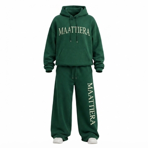 Conjunto Deportivo Personalizado para Mujer, Sudadera Holgada y Pantalones Anchos con Estampado Gráfico, Ropa Casual Urbana OEM - Product Image 4