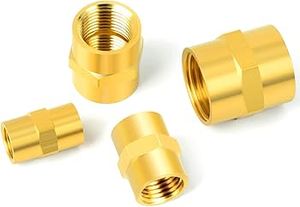 ข้อต่อทองเหลืองสำหรับท่อ ขนาด 1/2 x 1/2 นิ้ว แบบเกลียวใน (NPT) FNPT FPT สำหรับท่อน้ำ ท่อบนเรือ อุปกรณ์ประปาทองเหลือง - Product Image 3