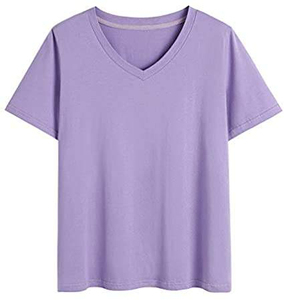 เสื้อยืดคอกลมแขนสั้นทรงหลวมสีพื้นสำหรับผู้หญิงแบบ OEM สั่งทำพิเศษ เนื้อผ้าเจอร์ซีย์ถัก ระบายอากาศได้ดี ผลิตจากโพลีเอสเตอร์ 100% - Product Image 1