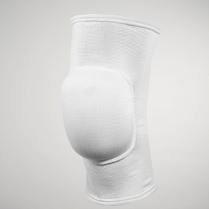 Genouillère en néoprène blanc tricoté, respirante, absorption des chocs, fermeture auto-agrippante, protection, à enfiler, unisexe, toutes saisons, volleyball - Product Image 1