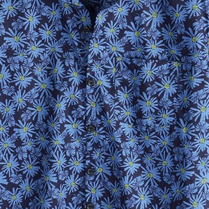 Chemises à imprimé par sublimation personnalisées, vêtements de plage, 100% coton, col rabattu, manches courtes, chemises hawaïennes pour hommes - Product Image 3