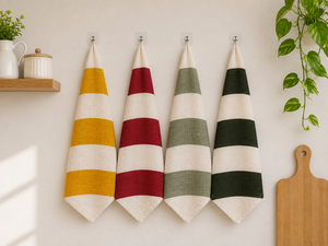 Striped Cotton <b>Kitchen</b> <b>Towel</b> Dish Rag Absorbent Woven Culinary Tea <b>Towel</b> for Home Cooking - Product Image 3