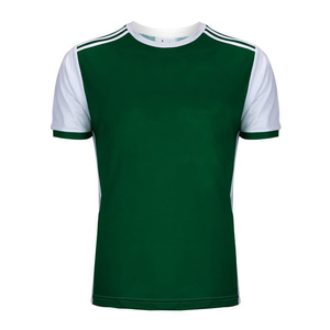 Camiseta Deportiva de Manga Corta Verde y Blanca para Hombre, Cuello Redondo, Corte Regular, Transpirable, Tejido de Poliéster - Product Image 4