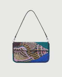 Sac Mini Bohème Brodé de Perles et Fleurs, Fermeture à Rabat, Sac à Main Femme Toutes Saisons - Product Image 5