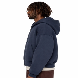 Sweat à capuche zippé intégral pour homme, nouveau style moderne, en polaire respirant, avec poches avant, pour usage quotidien, coupe oversize, streetwear décontracté, automne, imprimé personnalisé - Product Image 5