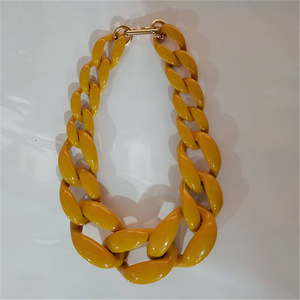 Collier Boucle en Résine Acrylique Exagérée Style Rétro de Marque Tendance - Product Image 2