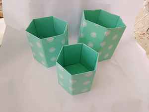 Boîte de rangement écologique en papier recyclé fait main pour bureau et école, ensemble de papeterie durable, outils de rangement personnalisables avec logo et couleur - Product Image 2