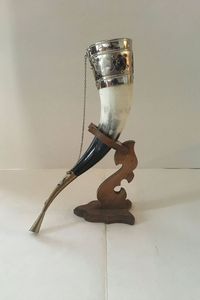 Natural Ox Horn Mug With Hand Polished Finish For <b>Beer</b> Serving And Decorative Home Collection - Product Image 1