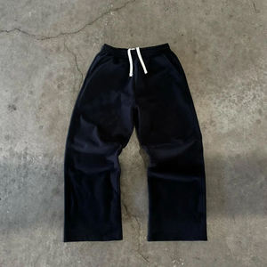 Nouvel ensemble de survêtement décontracté et ample en coton épais de haute qualité pour homme, avec sweat à capuche zippé et pantalon - Product Image 6