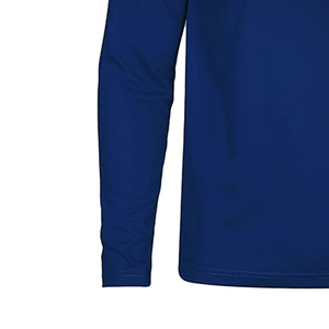 เสื้อยืดแขนยาวผู้ชาย สีน้ำเงินล้วน คอกลม ทรงปกติ ผ้าถัก สไตล์ลำลอง - Product Image 5