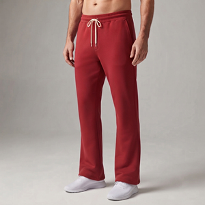 Men Customized Flare Leg Sweat Pants Yoga Workout Wear <b>Drawstring</b> <b>Trouser</b> Long Length Back Pocket <b>Trouser</b> Pajama Winter Wear - Product Image 3