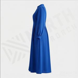 Abaya Kimono OEM 2025 pour femmes musulmanes, en tissu polyester épais, doux et très extensible, col en V, manches longues, ornée de perles, longueur cheville - Product Image 3