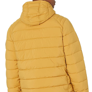 2025 High Quality Oversize Puffer <b>Men's</b> <b>Jackets</b> 100% Polyester Fabric Solid Yellow Color <b>Long</b> Sleeve Bubble <b>Jacket</b> For <b>Men</b> - Product Image 2