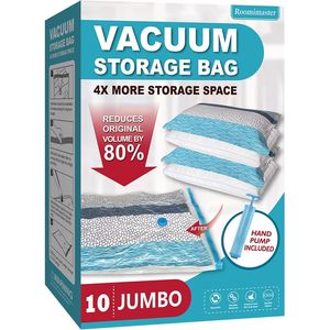 Bolsas de Almacenamiento al Vacío, Selladas y Ahorradoras de Espacio, para Ropa, Equipaje de Viaje, Mantas, Almohadas, Edredones y Artículos de Cama - Product Image 1