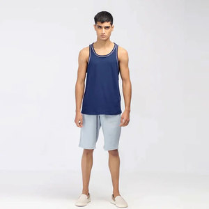 Logo Custom Plus Size Gym Fitness Sports Workout Athletic Running Training Muscle Cotton <b>Stringer</b> <b>Vest</b> Tank Top for Men - Product Image 2