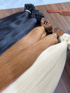 Extensiones de Cabello Liso Natural Multicolor Negro, Rubio Jengibre, Doble Trama, Cabello Virgen Vietnamita al por Mayor - Product Image 4